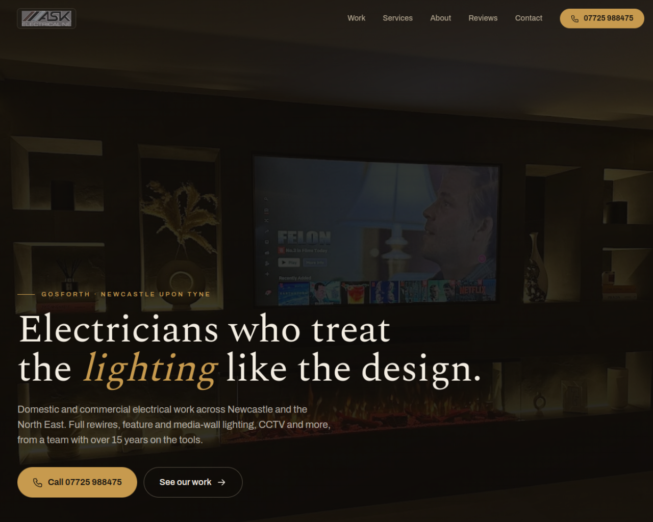 ASK Electrical NE website built by Grow Leads