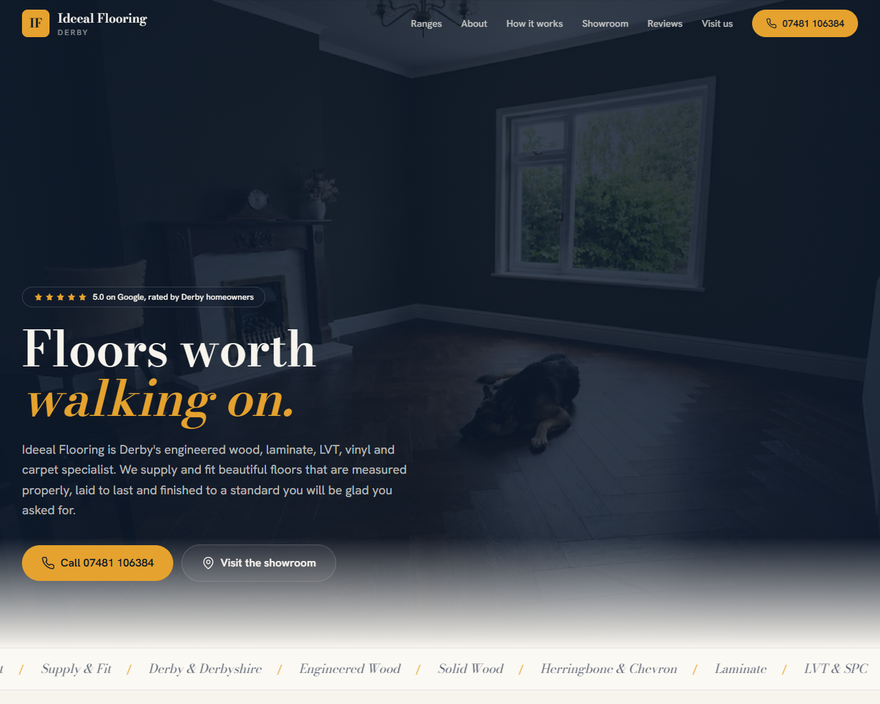 Ideeal Flooring website built by Grow Leads