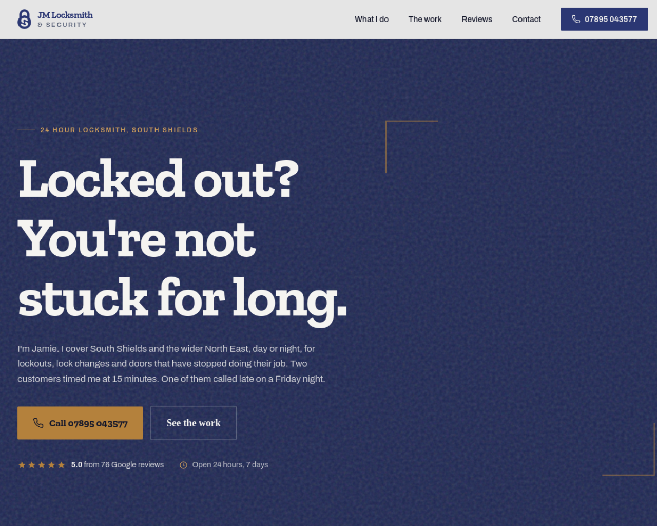 JM Locksmiths & Security website built by Grow Leads