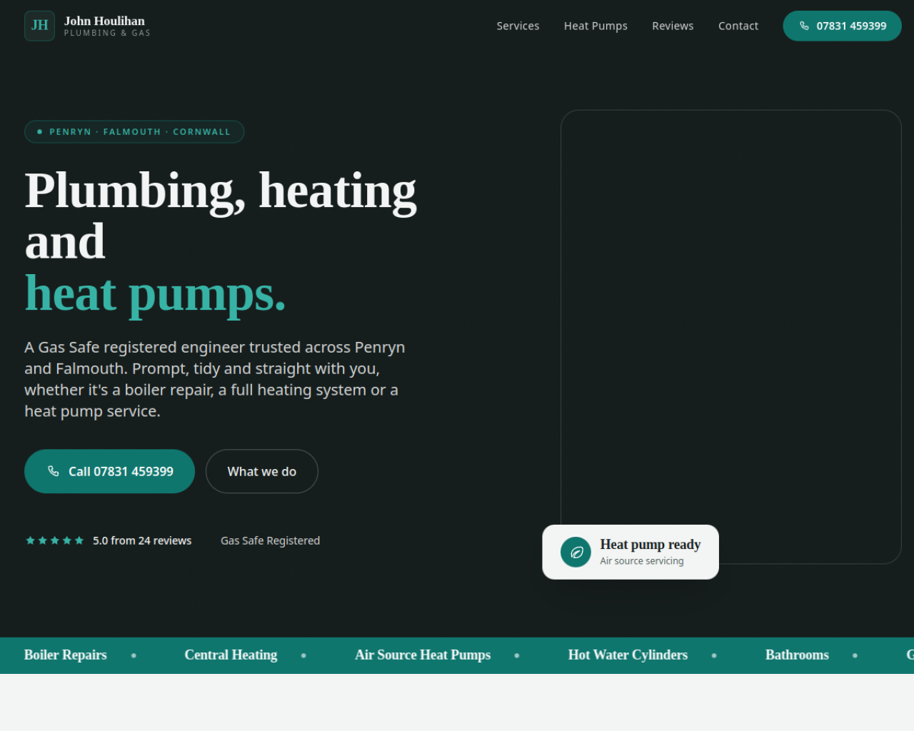 John Houlihan website built by Grow Leads