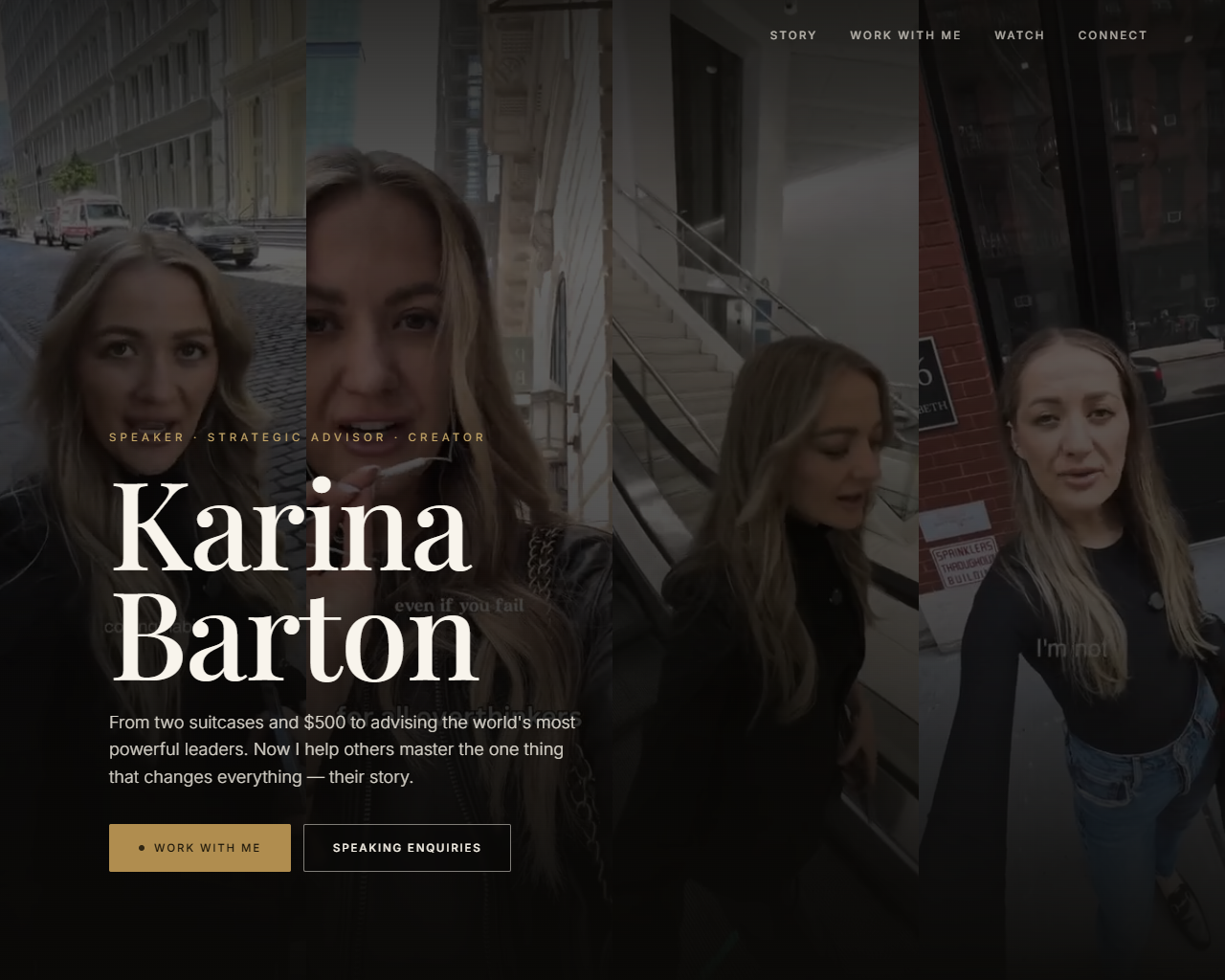 Karina Barton website built by Grow Leads