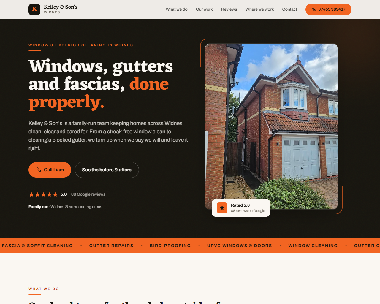 Kelley & Son's website built by Grow Leads