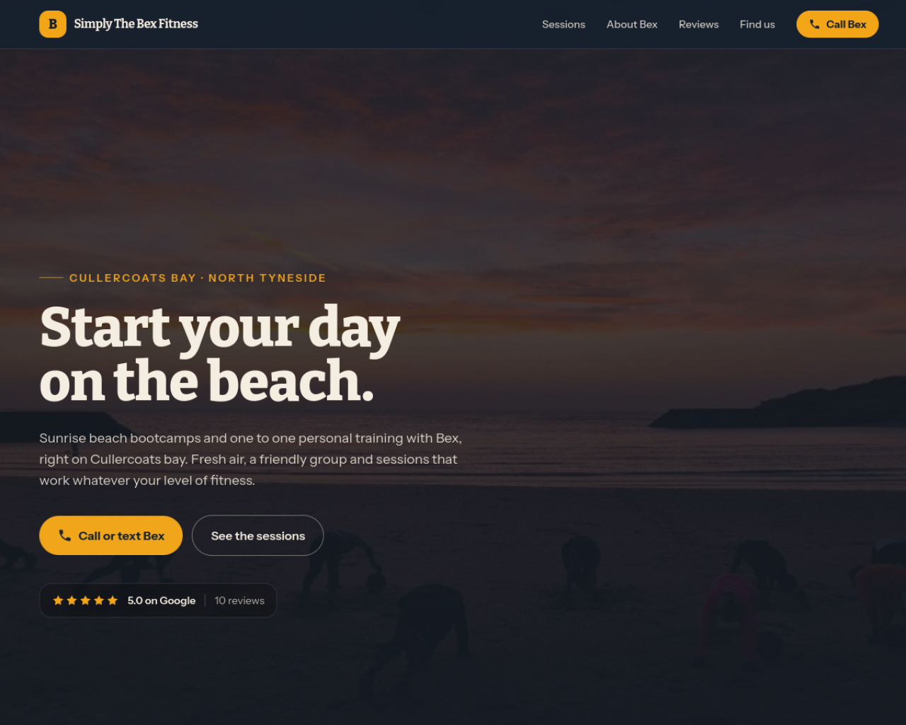 Simply The Bex Fitness website built by Grow Leads